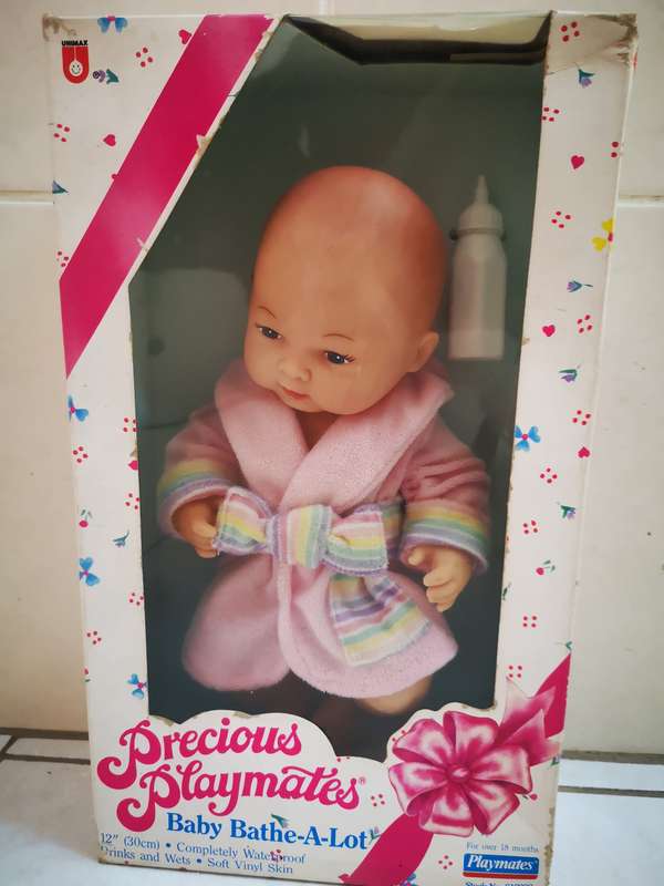 Vintage Doll 1987 Precious Playmates Baby Bathe-A-Lot Doll [New!!]