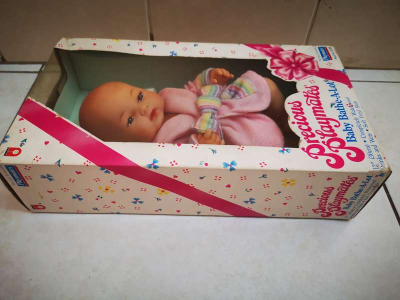 Vintage Doll 1987 Precious Playmates Baby Bathe-A-Lot Doll [New!!]