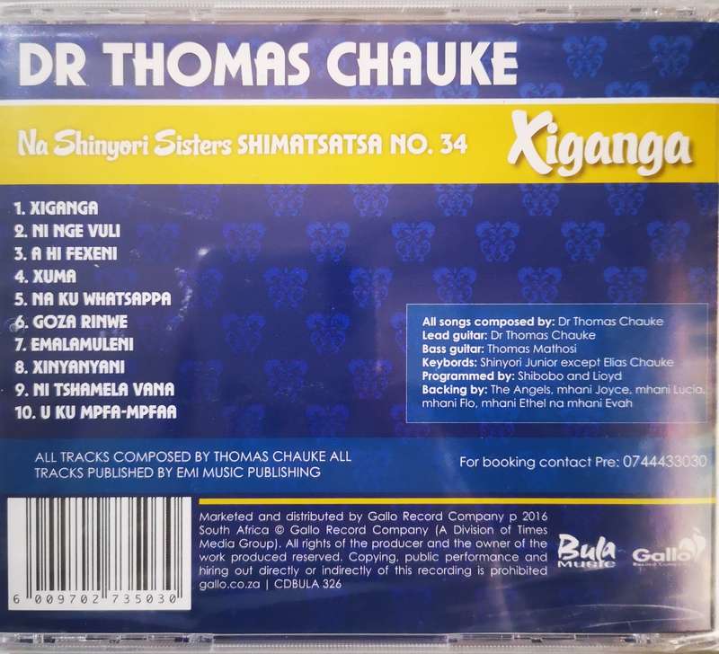 Dr Thomas Chauke - Na Shinyori Sisters (CD) [New]