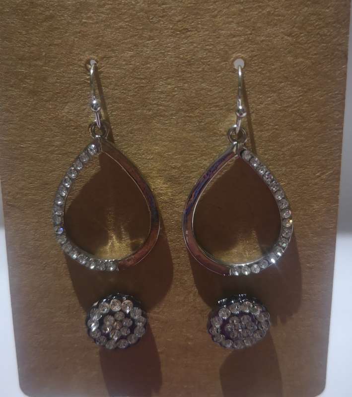Earrings, 2 Piece Rose Gold Fasion Loop Earrings 4