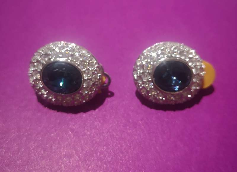 Earrings, Blue stone