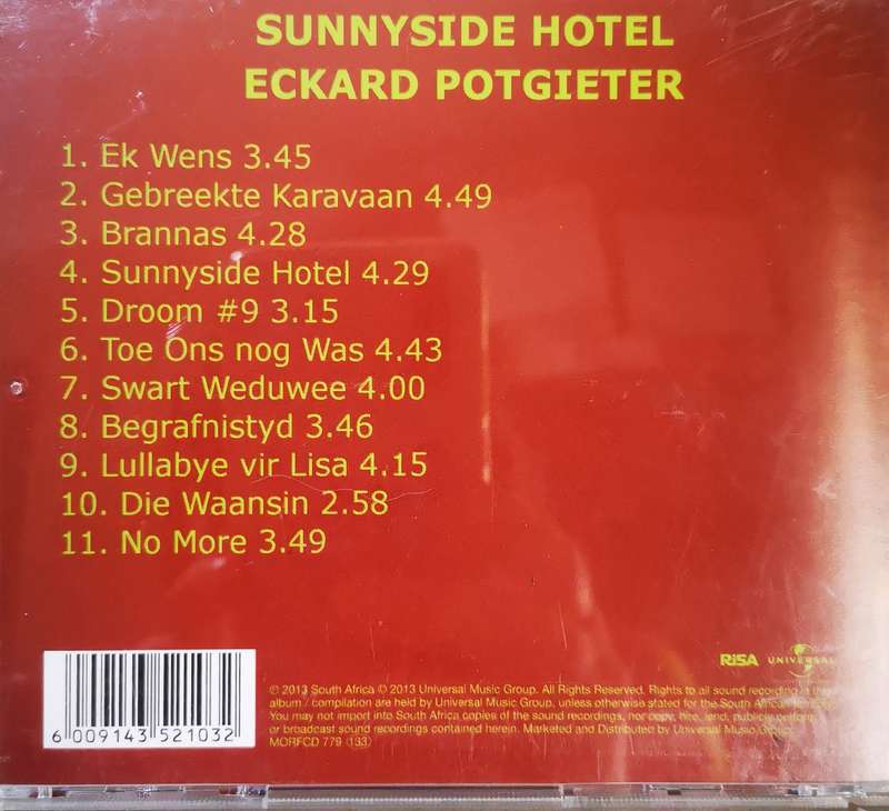Eckard Potgieter - Sunnyside Hotel (CD)