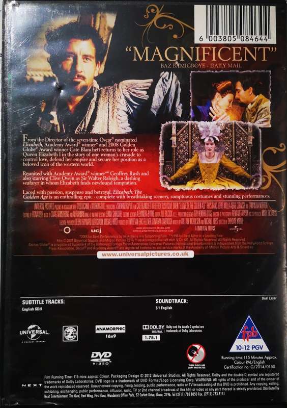 Elizabeth - The Golden Age (DVD)
