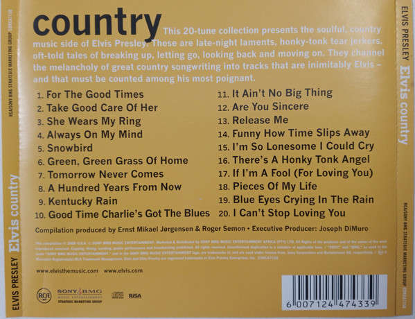Elvis Presley - Elvis Country (CD)