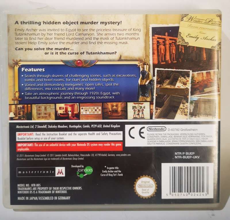 Emily Archer and the Curse of Tutankhamun (Nintendo DS)