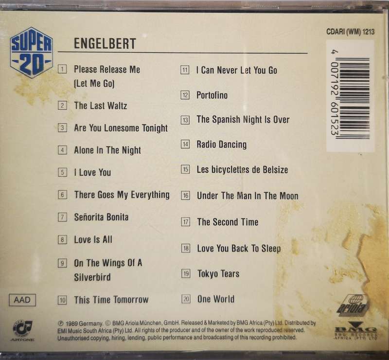 Engelbert Humperdinck - Super 20 (CD)