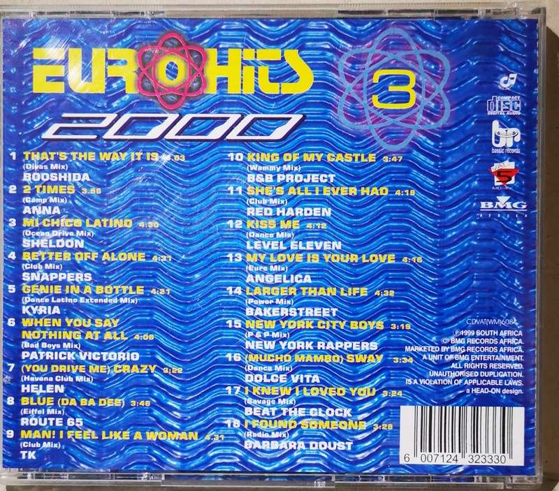 Euro Hits 2000 Vol 3 (CD)