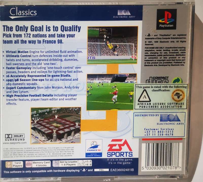 FIFA - Road to World Cup 98 (PS1)
