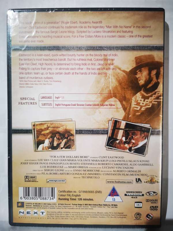 For A Few Dollars More (DVD) [New]