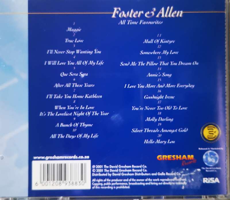 Foster & Allen - All Time Favourites Vol 1 (CD)