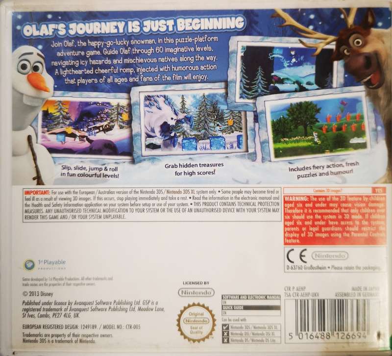 Frozen - Olaf's Quest (Nintendo 3DS)