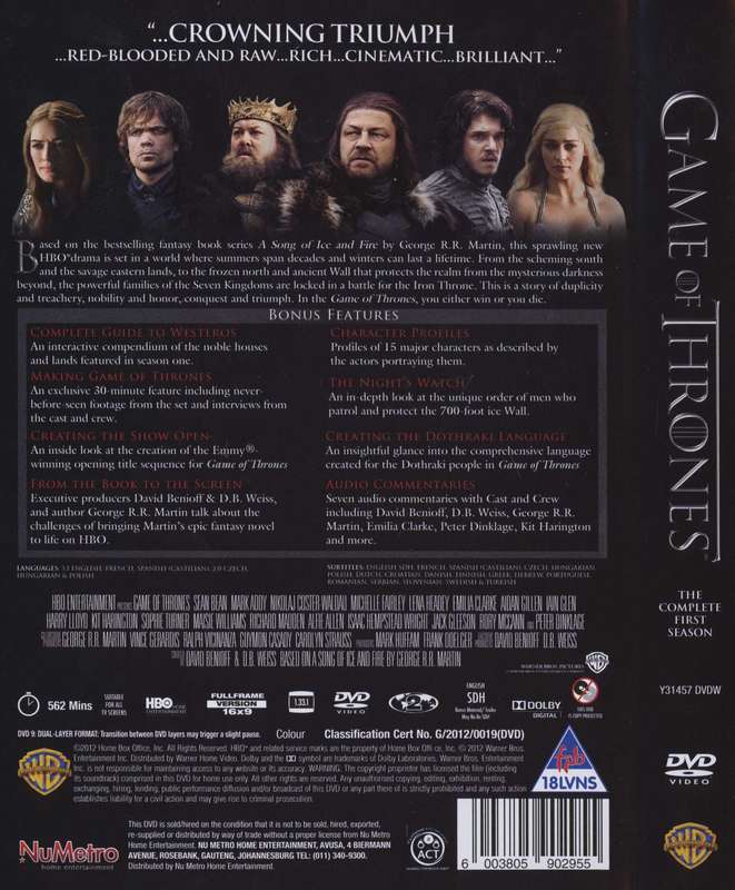 Game Of Thrones - Season 1 (5-DVD)