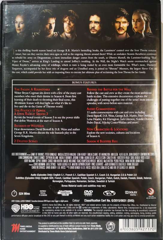 Game Of Thrones - Season 4 (5-DVD)