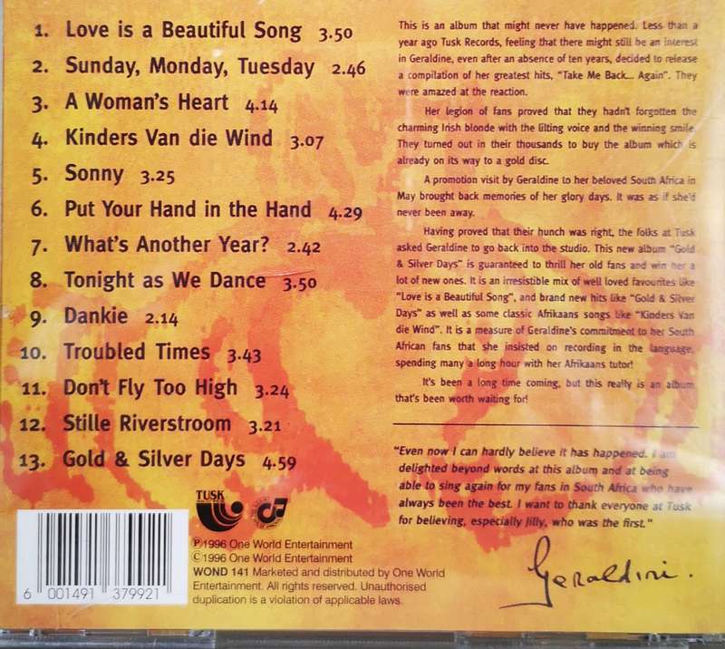 Geraldine - Gold & Silver Days (CD)