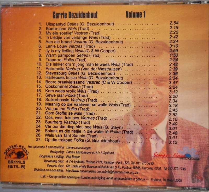 Gerrie Bezuidenhout - Volume 1 (CD)
