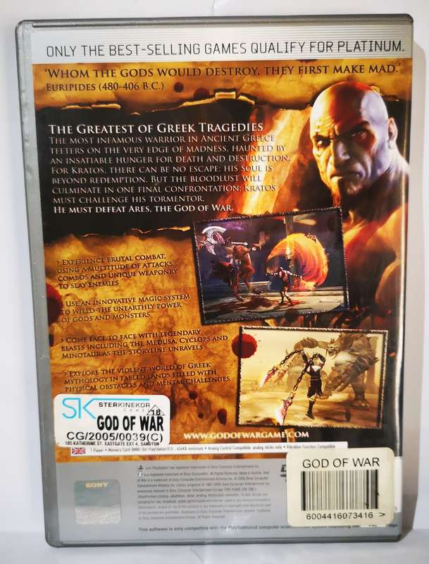 God of War - Platinum (PS2)
