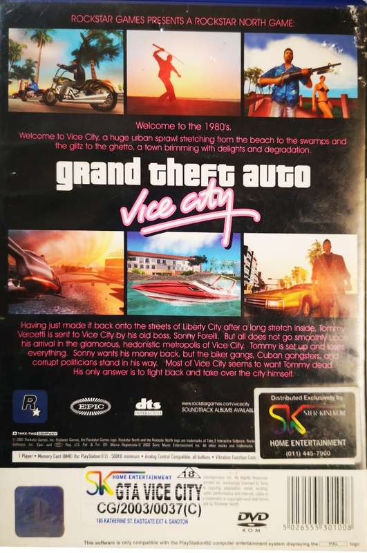 Grand Theft Auto - Vice City (PS2)