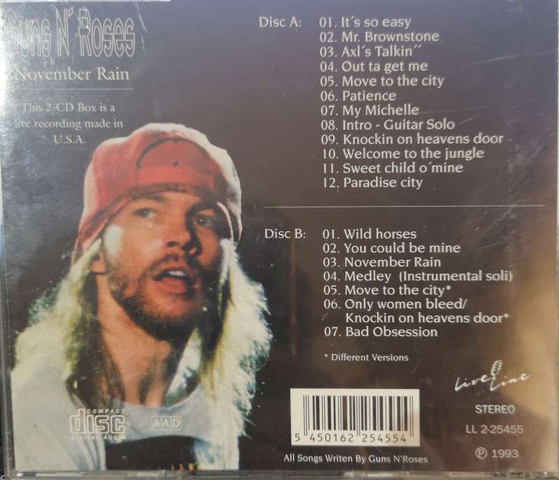 Guns N Roses - November Rain Live (2-CD)
