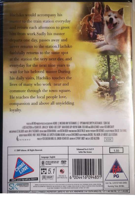Hachiko (DVD) [New]