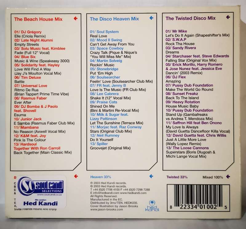 Hed Kandi - The World Series U.K. Mix 1 (3-Digipack CD)