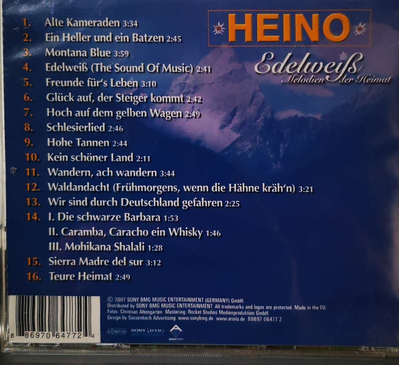 Heino - Edelweiß - Melodien Der Heimat (CD)