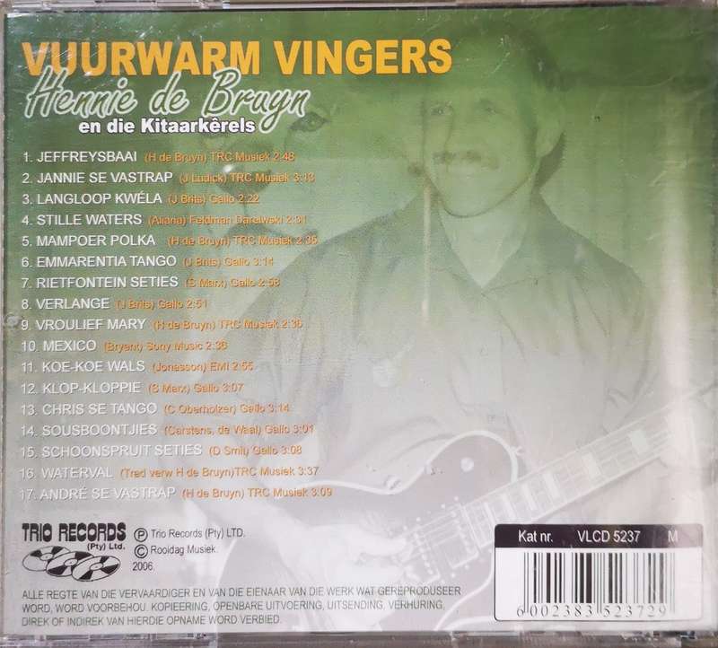 Hennie de Bruyn en die Kitaarkerels - Vuurwarm vingers (CD)