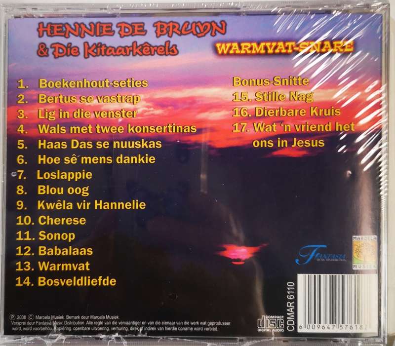 Hennie de Bruyn en die Kitaarkerels - Warmvat-Snare (CD) SH