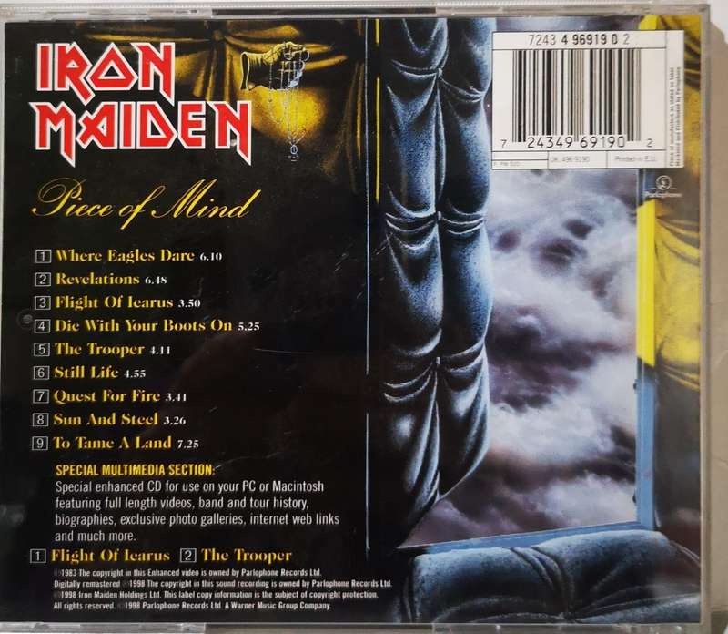 Iron Maiden - Piece of Mind (CD)