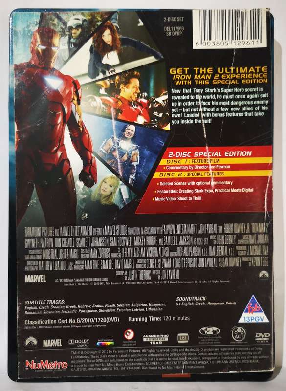 Iron man 2 (2-Disc Special Edition) (Steel Book DVD)