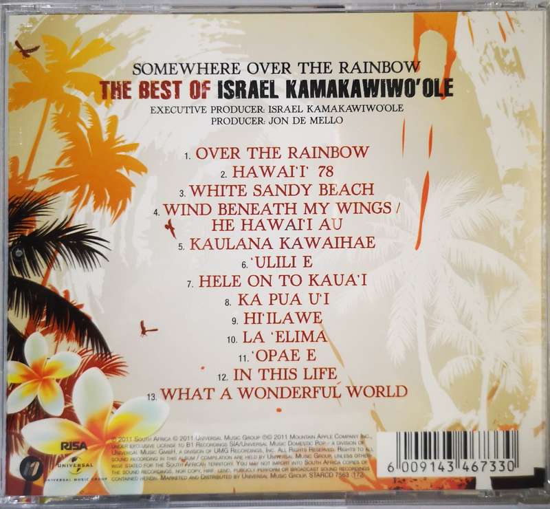 Israel Kamakawiwo'ole - Somewhere Over The Rainbow - The Best Of (CD)