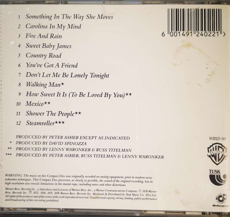 James Taylor - Greatest Hits (CD)