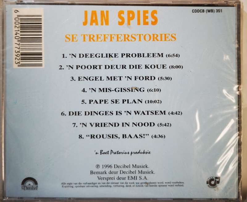 Jan Spies se Trefferstories (CD) [New]
