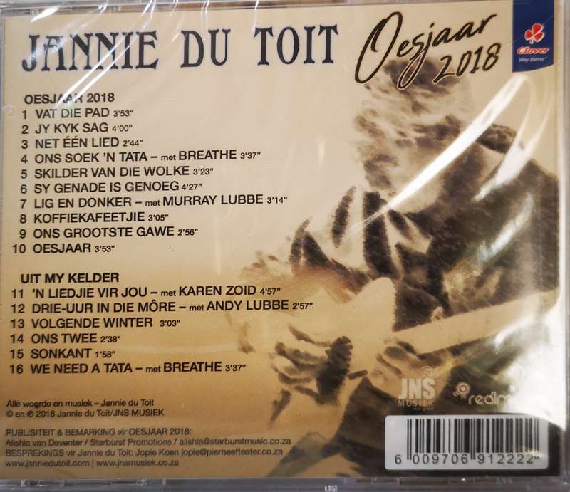 Jannie du Toit - Oesjaar 2018 (CD) [New]
