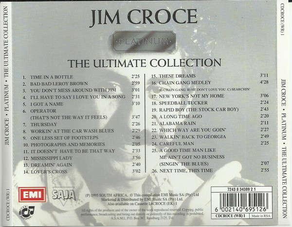 Jim Croce - Platinum: The Ultimate Collection (CD)