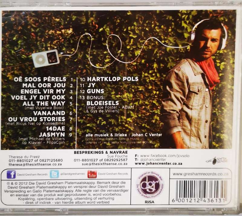 Johan C Venter - Liedjies oor Lugkastele (CD)
