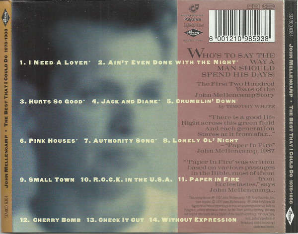 John Mellencamp - The Best That I Could Do (1978-1988) (CD) [New]