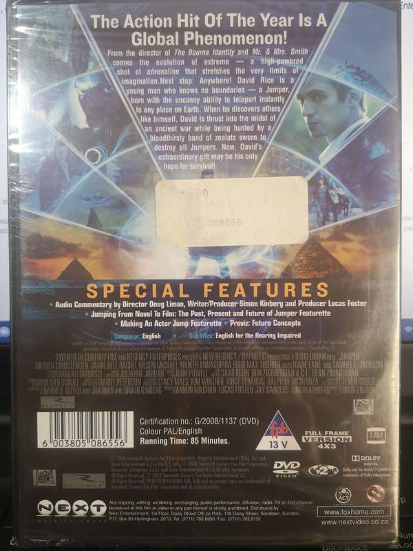Jumper (DVD) [New!]