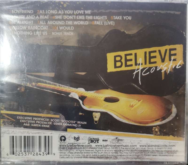 Justin Bieber - Believe Acoustic (CD) [New]
