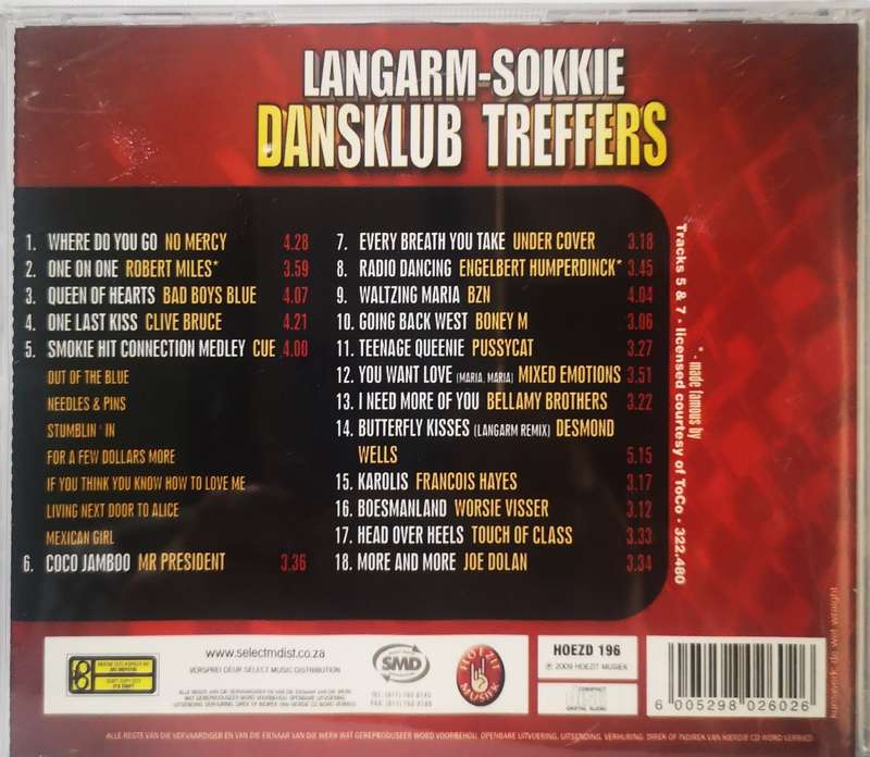 Langarm-Sokkie Dansklub Treffers 1 (CD)