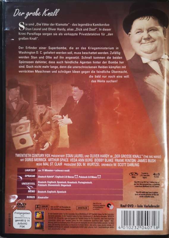 Laurel and Hardy - Der Grosse Knall (DVD) [New]