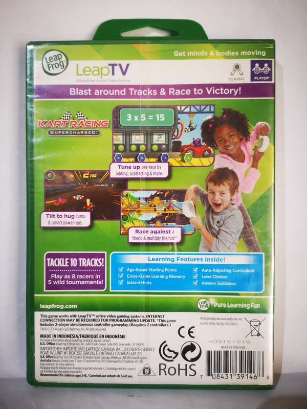 LeapFrog Learning Game - Kart Racing Supercharged (LeapTV) [New]