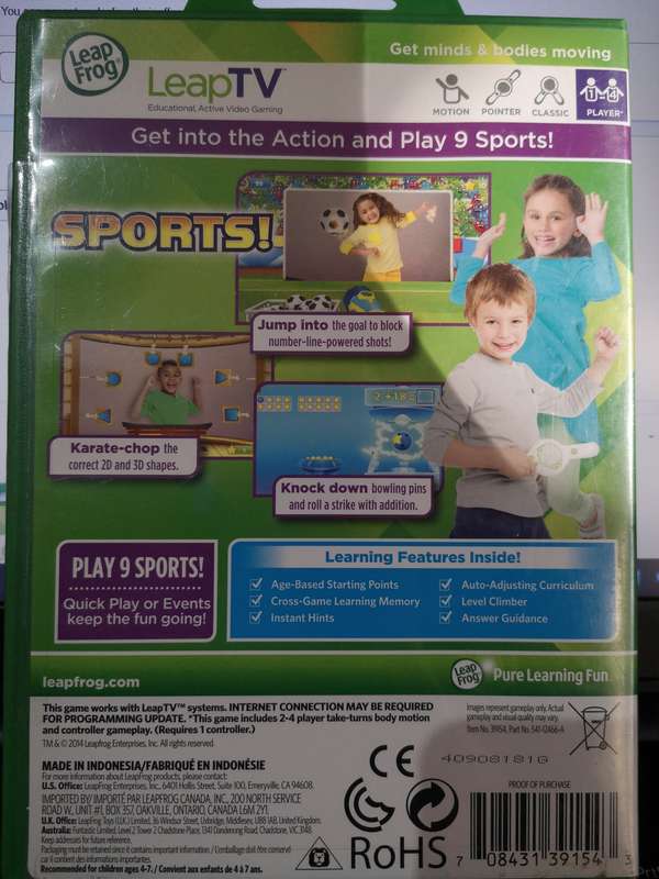LeapFrog Learning Game - Sports! (LeapTV)