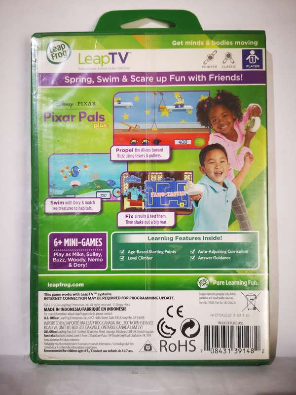 LeapFrog Learning Game - Pixar Pals Plus! (LeapTV) [New]