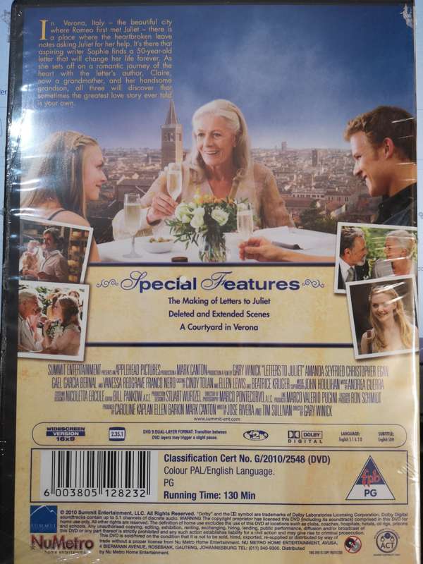 Letters To Juliet (DVD) [New]