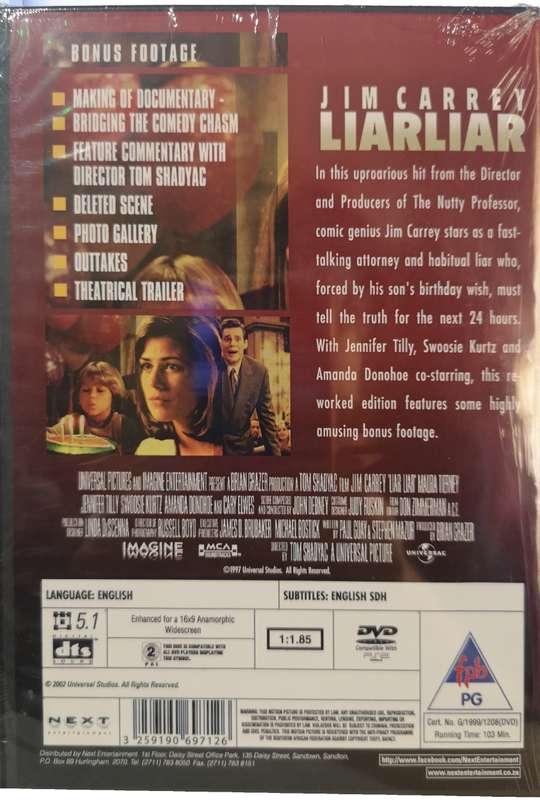 Liar Liar (Jim Carrey) (DVD) [New]