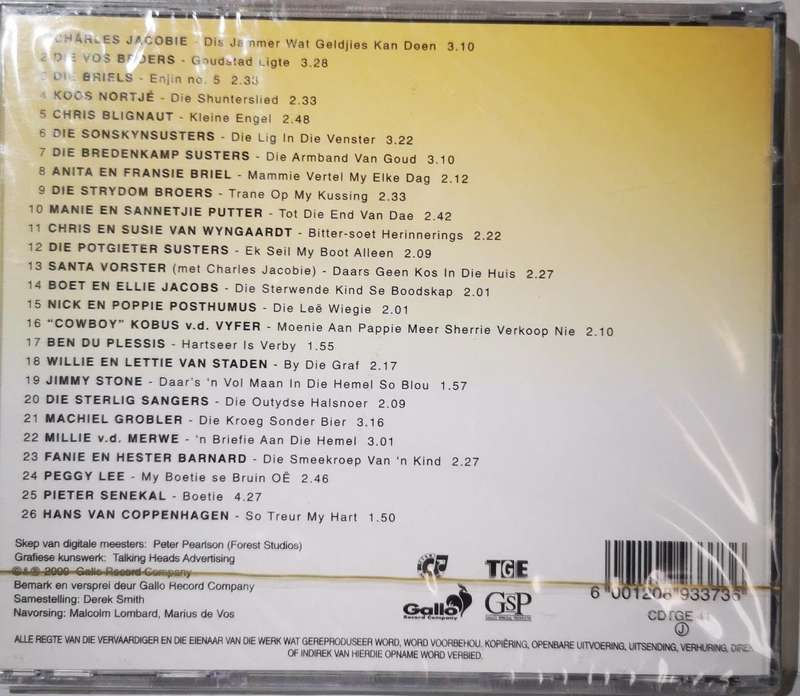 Liedjies van Lief & Leed - So Het Hulle Gesing (CD) [New]