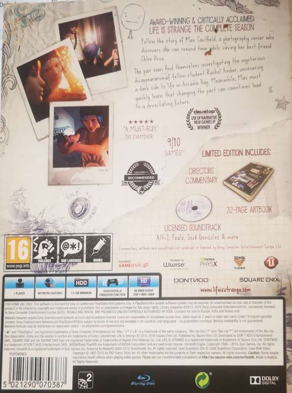 Life is Strange - Limited Edition (PS4)