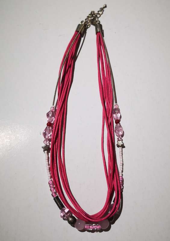 Fashion Light and Dark Pink Neclace