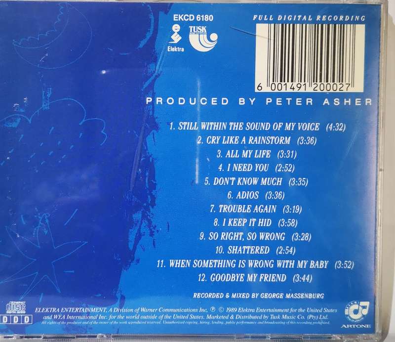 Linda Ronstadt Featuring Aaron Neville - Cry Like A Rainstorm - Howl Like The Wind (CD)