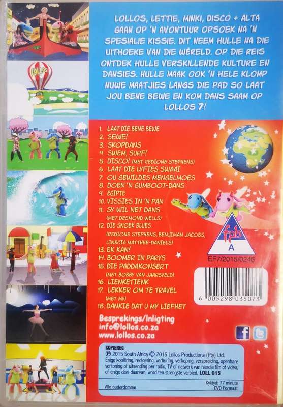 Lollos 7 - Laat jou bene bewe! (DVD)